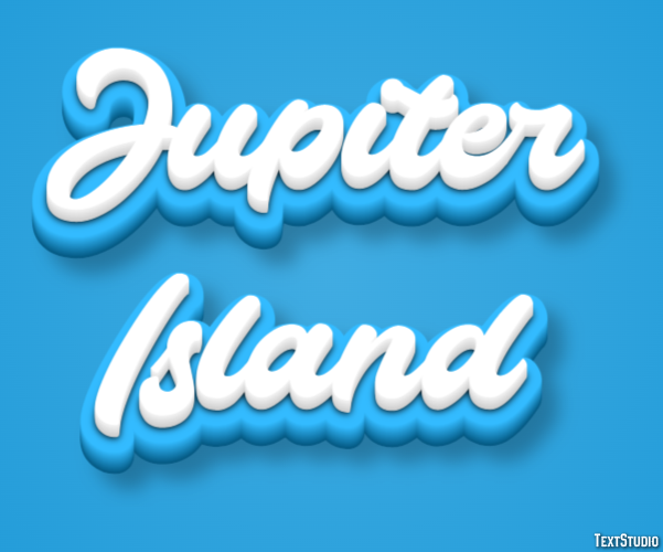 Jupiter Island Effetto testo