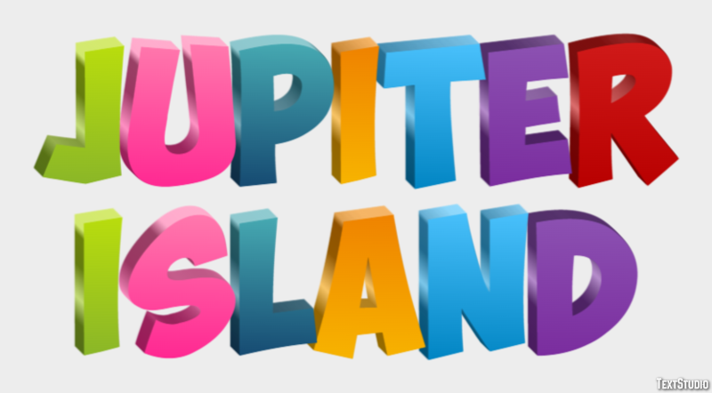Jupiter Island テキスト効果