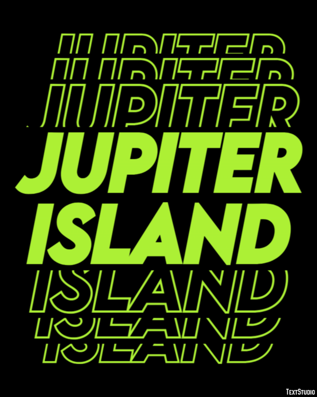 Jupiter Island Effetto testo