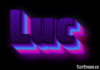 Luc Text Effect