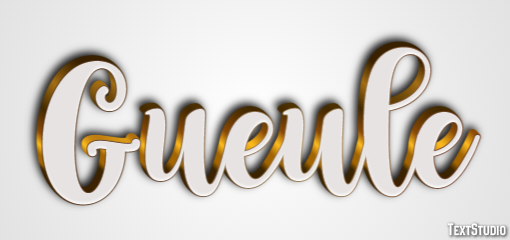 Gueule Effet de texte