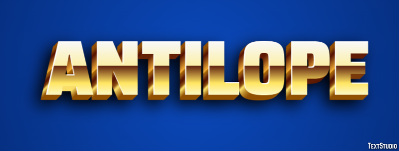Antilope Texteffekt