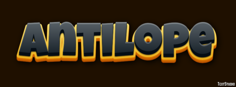 Antilope Texteffekt
