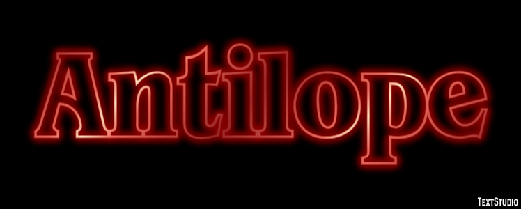 Antilope Text effect