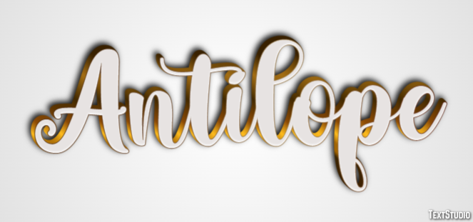 Antilope Text effect