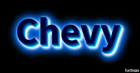 Chevy Text Effect