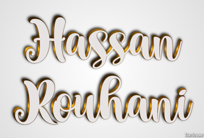 Hassan Rouhani Efecto de Texto