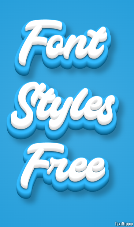 Font Styles Free Efecto de Texto