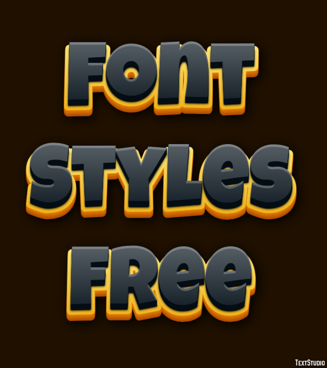 Font Styles Free Efecto de Texto