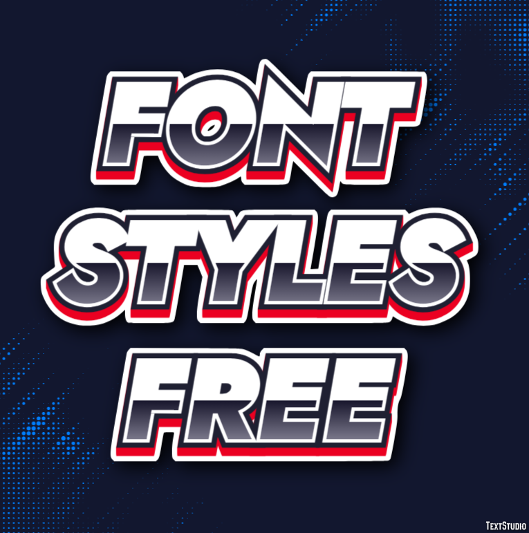 Font Styles Free Tekst Effect