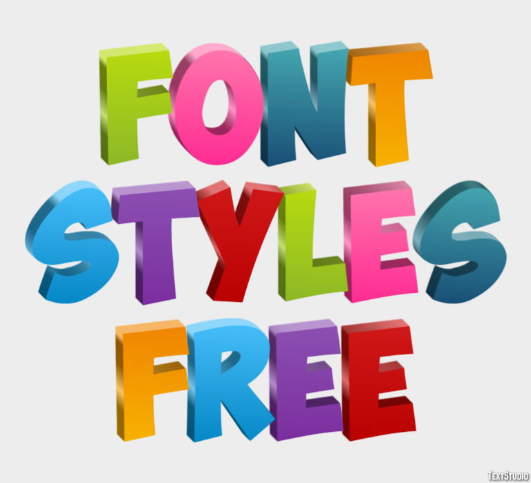 Font Styles Free Efecto de Texto