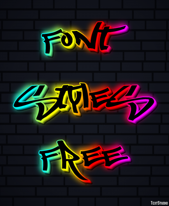 Font Styles Free Efecto de Texto