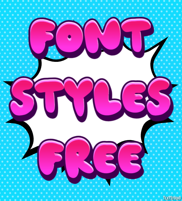 Font Styles Free Tekst Effect