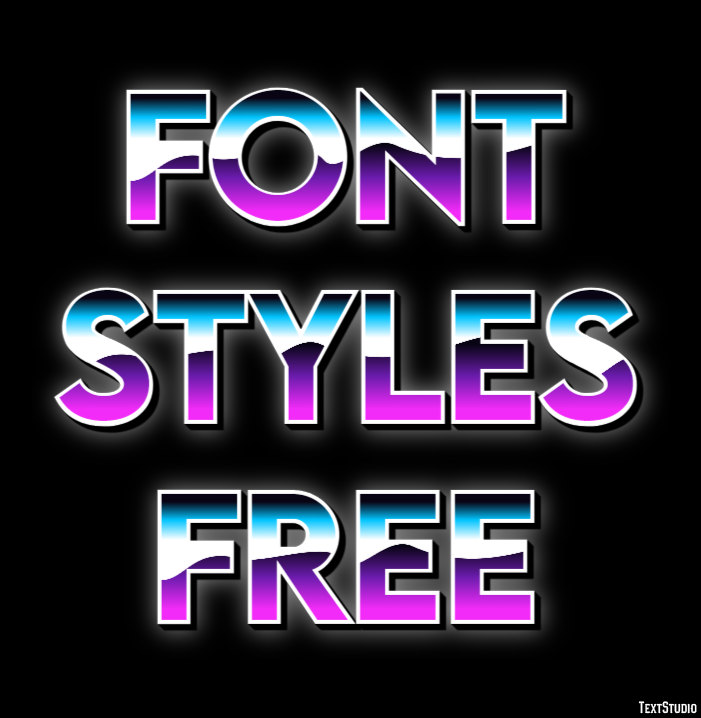 Font Styles Free Tekst Effect