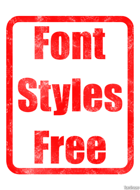 Font Styles Free Tekst Effect