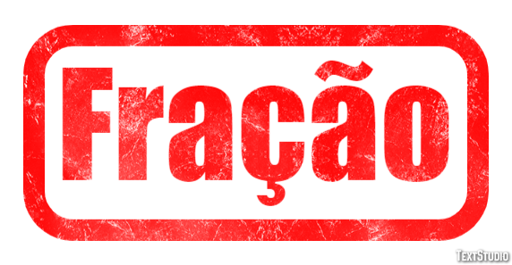 Fração Efeito do texto