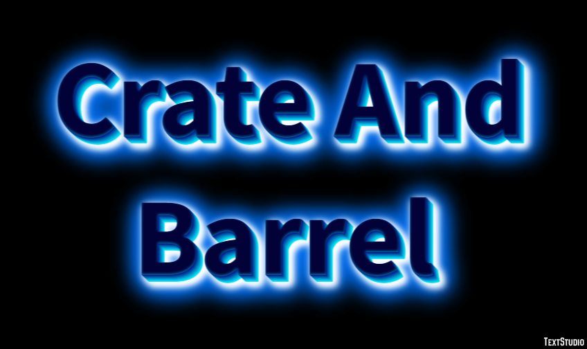 Crate And Barrel Metin Efekti