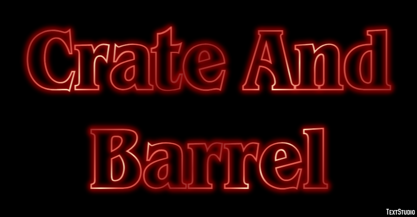 Crate And Barrel Metin Efekti