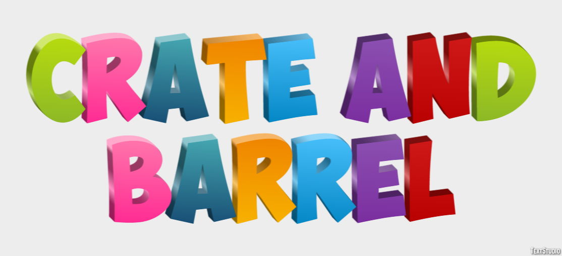 Crate And Barrel Metin Efekti