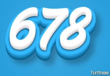 678 Text Effect