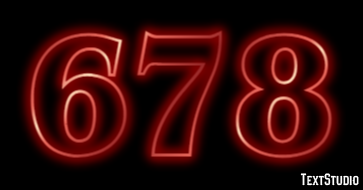 678 Text Effect