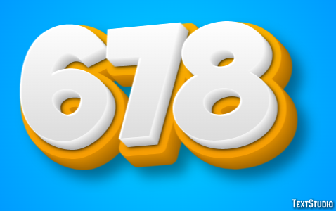 678 Text Effect