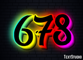 678 Text Effect
