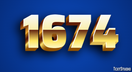 1674 Efekt tekstowy