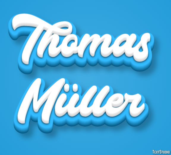 Thomas Müller Text effect
