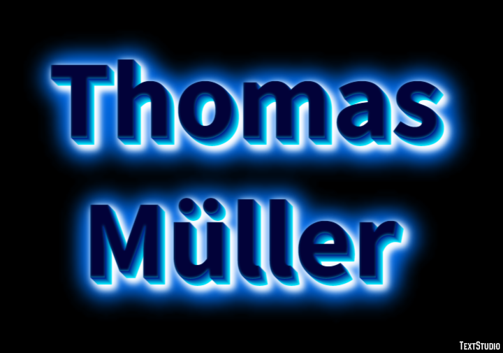 Thomas Müller Text Effect