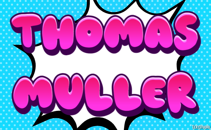Thomas Müller Text effect