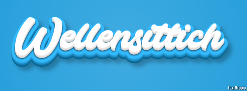 Wellensittich テキスト効果