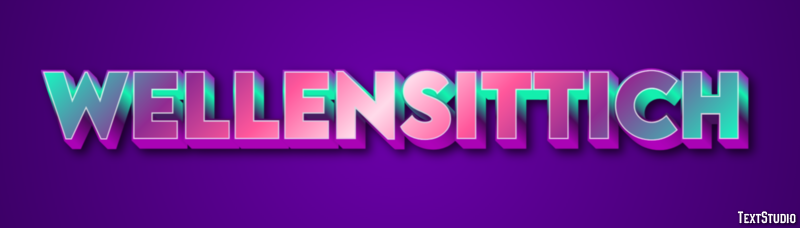 Wellensittich テキスト効果