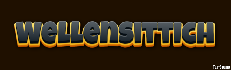 Wellensittich テキスト効果