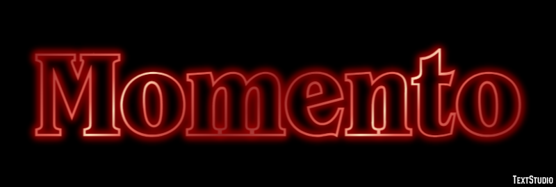 Momento Efeito de texto