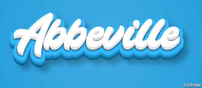 Abbeville Effet de texte