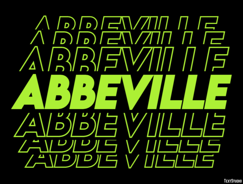 Abbeville Texteffekt