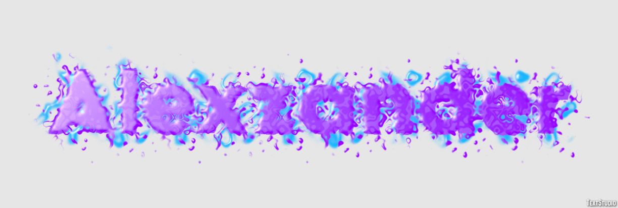 Alexzander Text effect