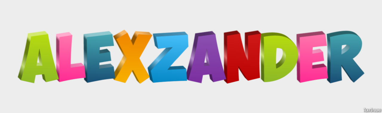 Alexzander Text effect