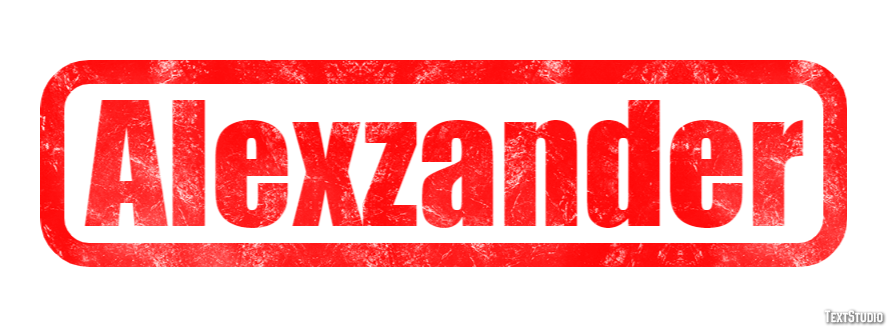 Alexzander Text effect