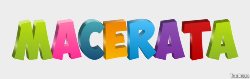 Macerata Efeito de texto