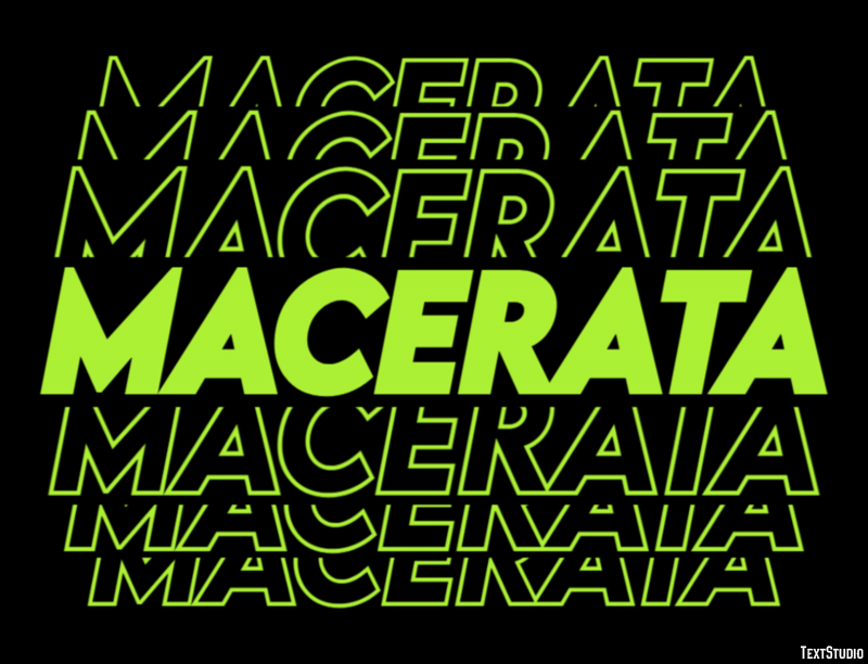 Macerata テキスト効果