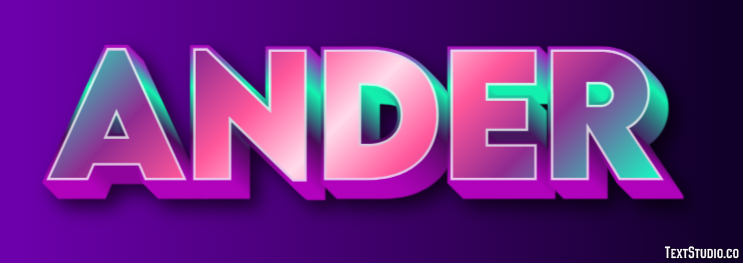 Ander Efecto de Texto