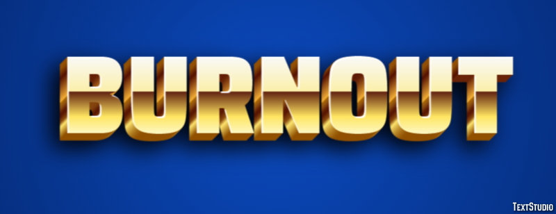 Burnout Effetto testo