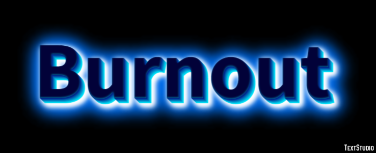 Burnout Effetto testo