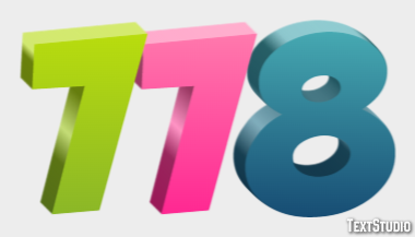 778 Text Effect