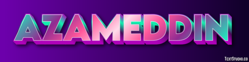 Azameddin Text effect
