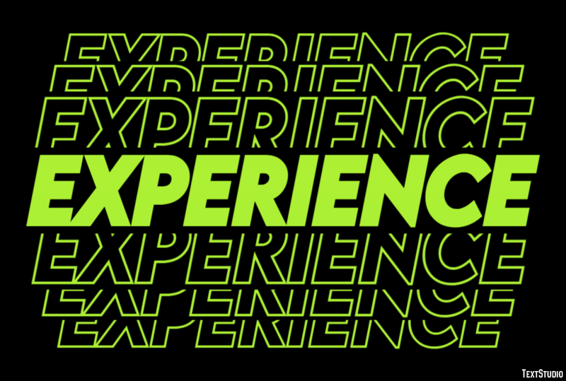 Experience Text Effect