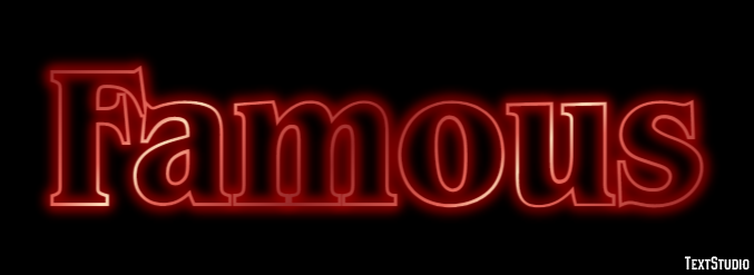 Famous Text Effect