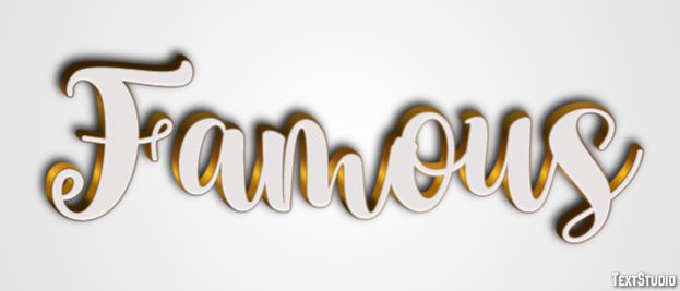 Famous Text Effect